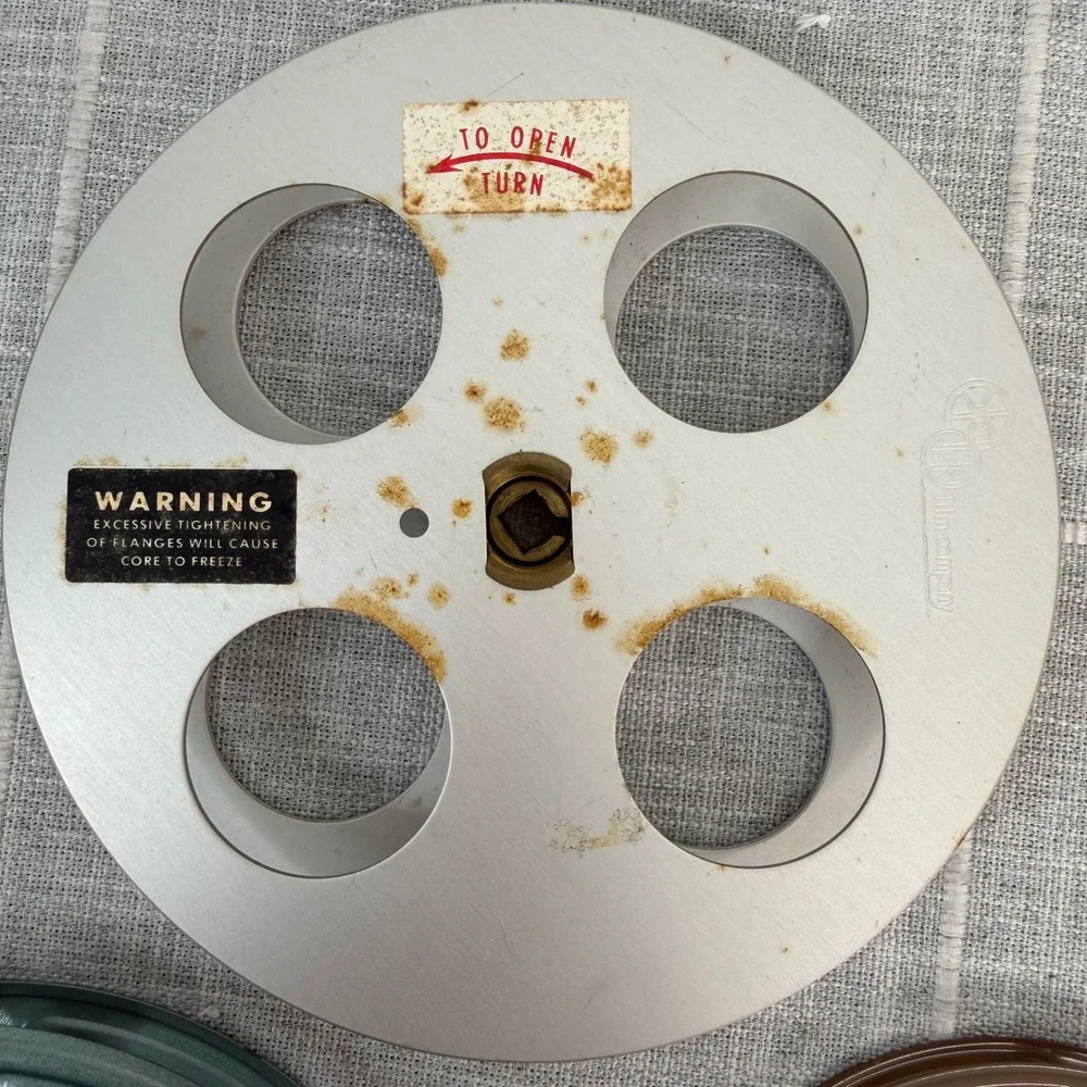Vintage Metal Film Reels Empty No Film Three 8mm Various Sizes